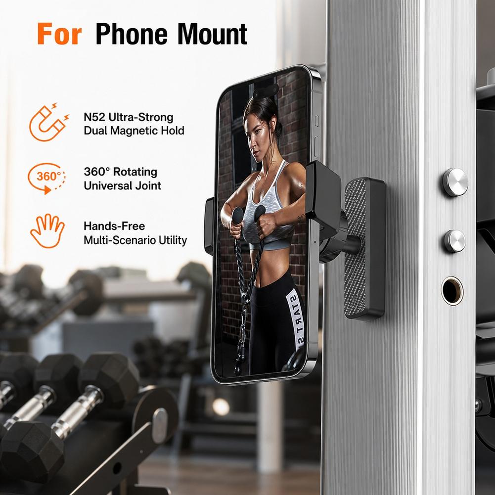 Phone Accessories Useful - Magnetische telefoonhouder voor de sportschool, 360
