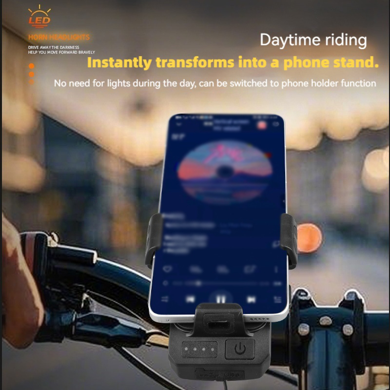 Fietskoplamp met hoorn en tele - Phone Zone Accessories & Repair Photos recensie en prijs